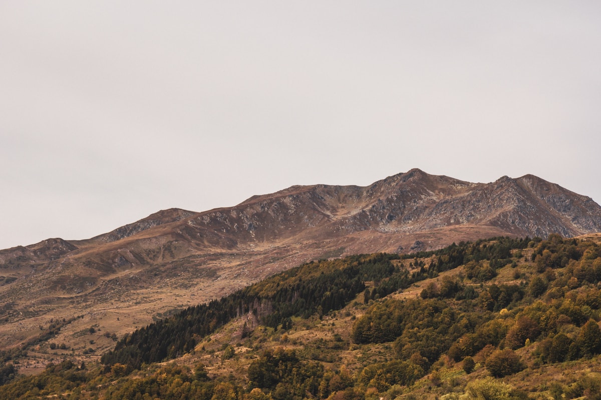 Mountain and forest landscape in North Macedonia